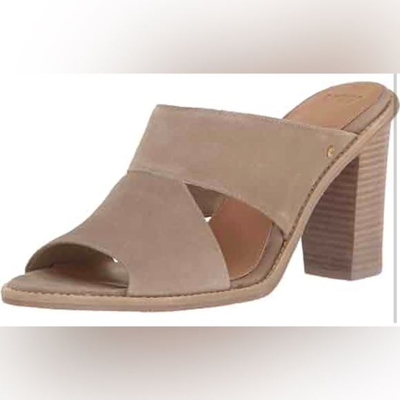 UGG Women’s Celia slide sandals with stacked heel size 7 - Picture 1 of 8